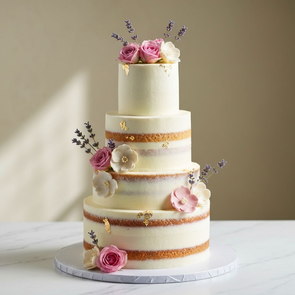 Tort semnatura cu vanilie si crema de trandafir